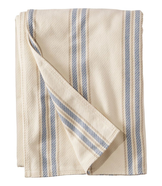 Maine Twill Blanket, Stripe L.L.Bean Premium