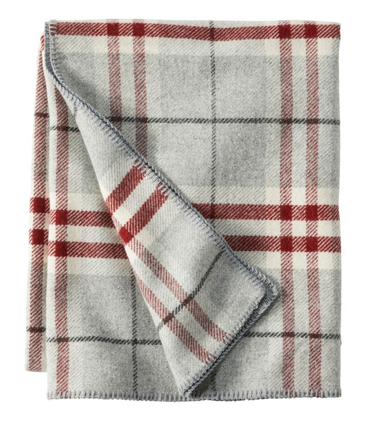 Washable Wool Blanket, Plaid L.L.Bean Classic