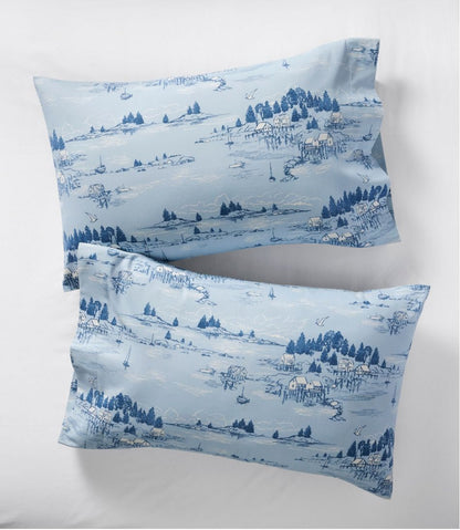 Coastal Landscape Flannel Sheet Collection L.L.Bean Everyday