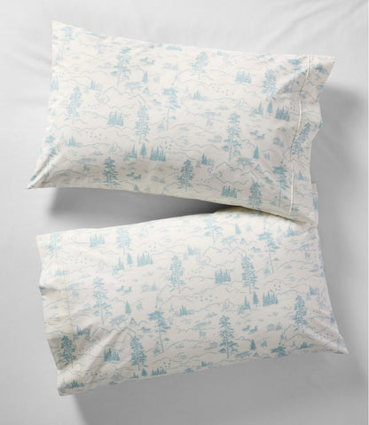 Lakeside Toile Percale Sheet Collection L.L.Bean Premium