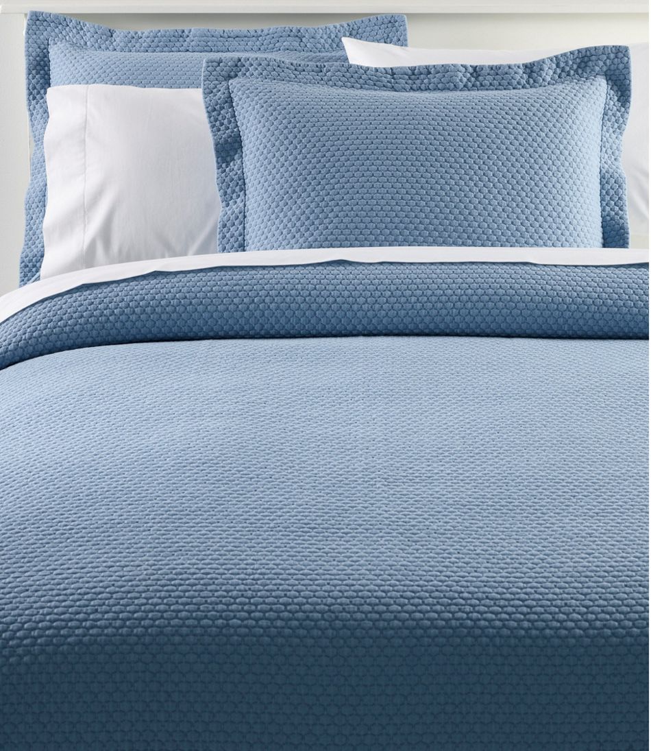 Organic Honeycomb Matelassé Coverlet L.L.Bean Value