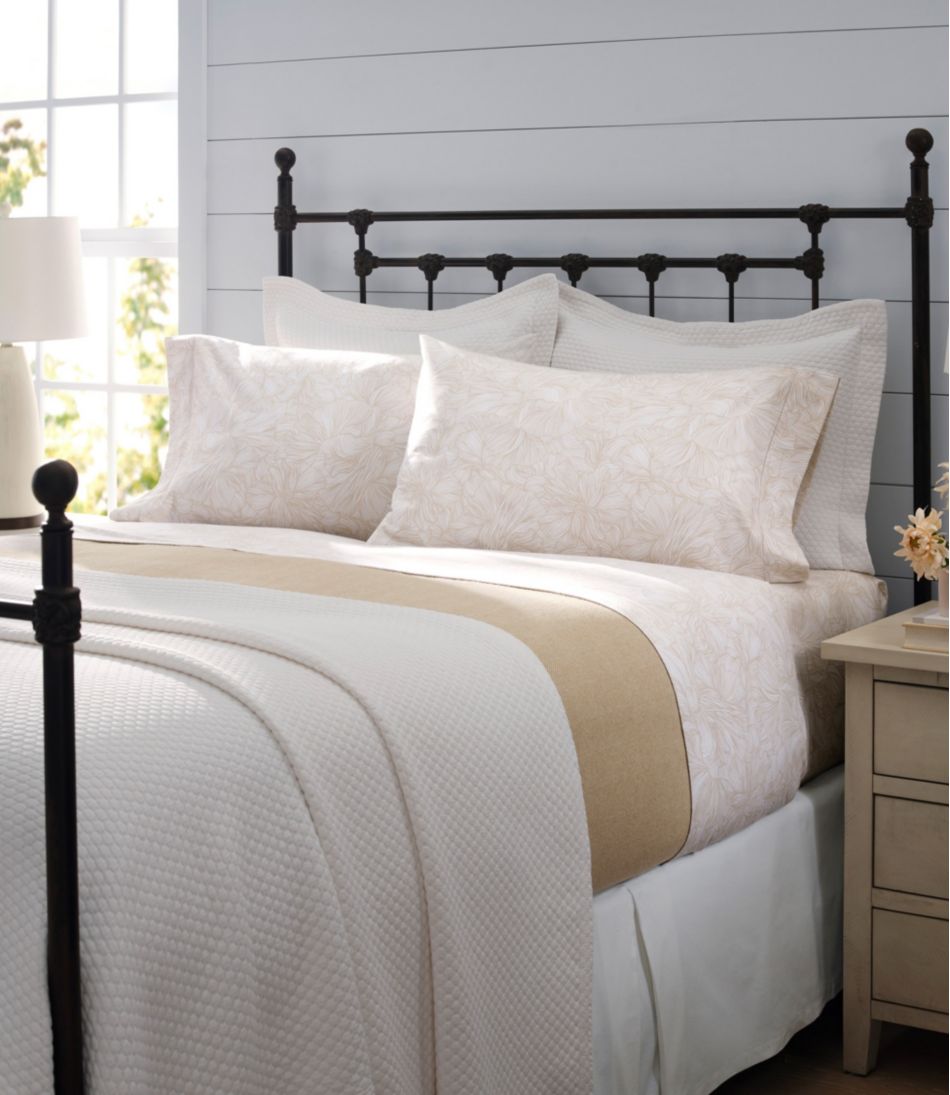 Organic Honeycomb Matelassé Coverlet L.L.Bean Value