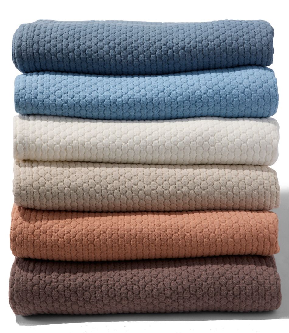 Organic Honeycomb Matelassé Coverlet L.L.Bean Value