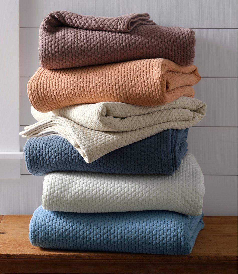 Organic Honeycomb Matelassé Coverlet L.L.Bean Value
