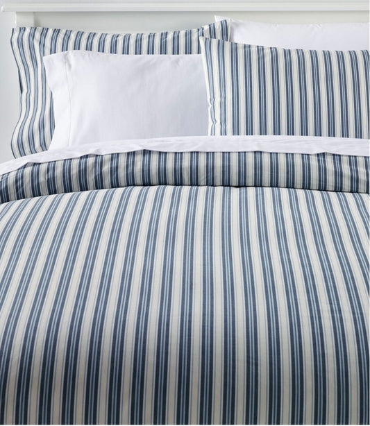 Sunwashed Percale Comforter Cover, Stripe L.L.Bean Popular