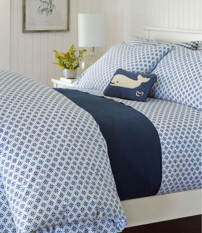 Sunwashed Percale Comforter Cover, Block Floral Print L.L.Bean Best Seller