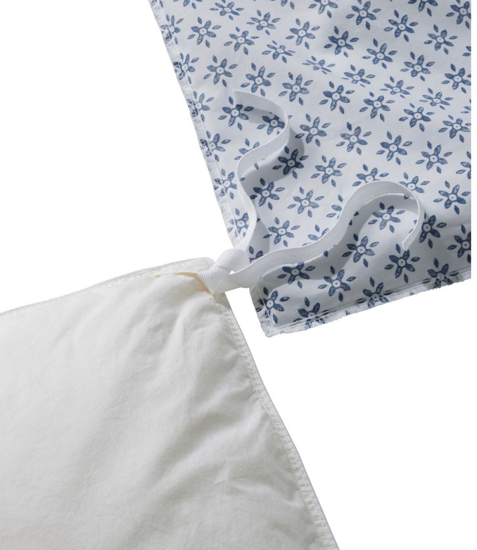 Sunwashed Percale Comforter Cover, Block Floral Print L.L.Bean Best Seller