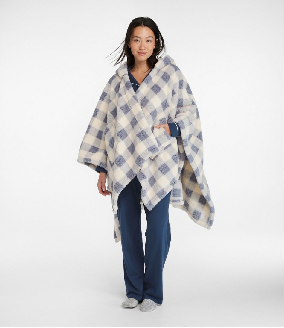 Cozy Sherpa Wearable Throw, Plaid L.L.Bean Recommended