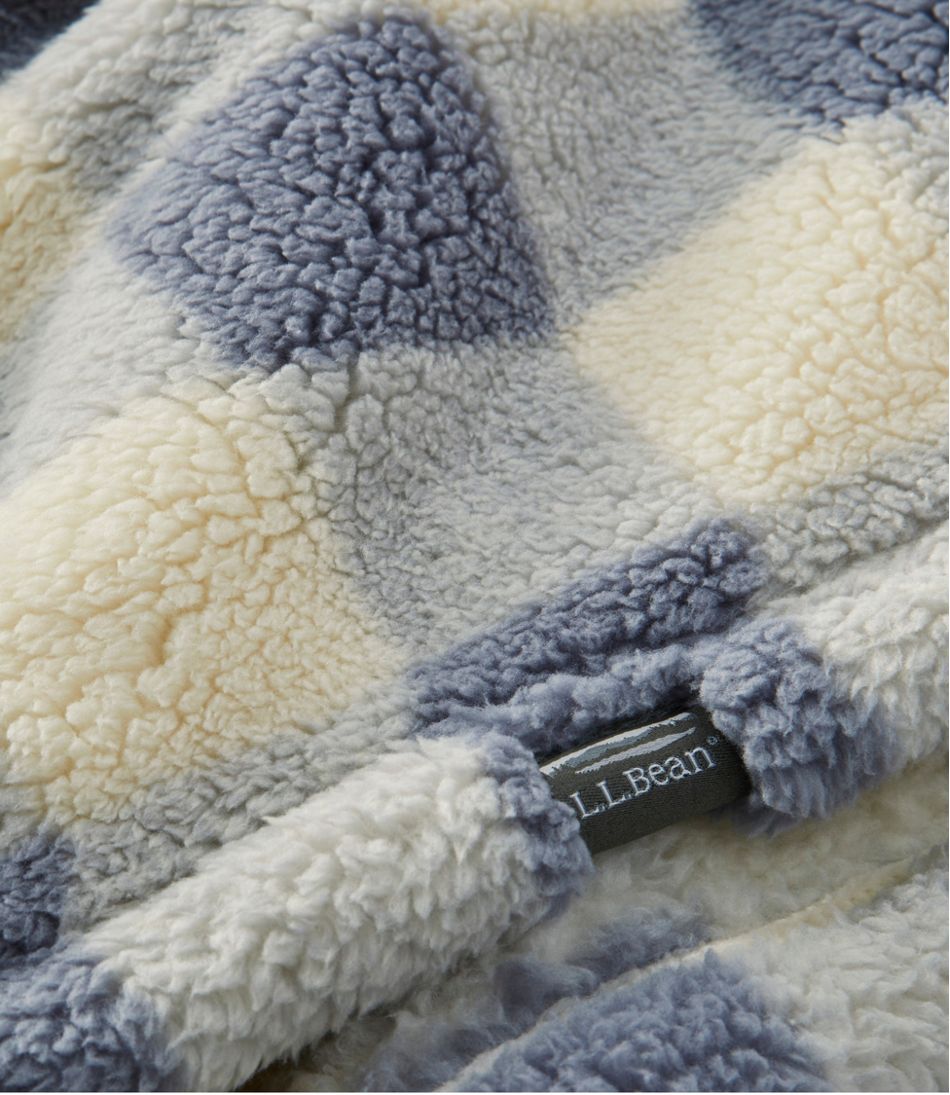 Cozy Sherpa Wearable Throw, Plaid L.L.Bean Recommended