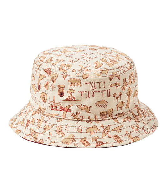 Kids' Bean's Reversible Cotton Bucket Hat L.L.Bean Value