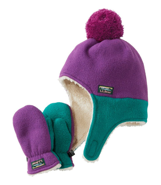 Infants' and Toddlers' Mountain Classic Fleece Hat and Mitten Set L.L.Bean Classic