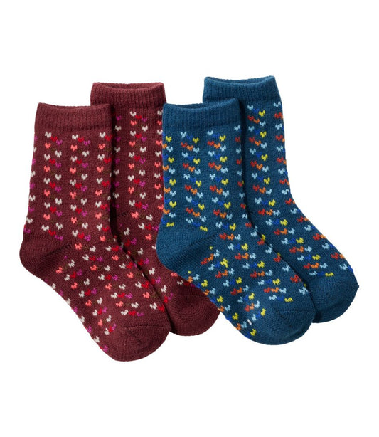 Kids' Sweater Weather Socks, 2-Pack L.L.Bean Popular
