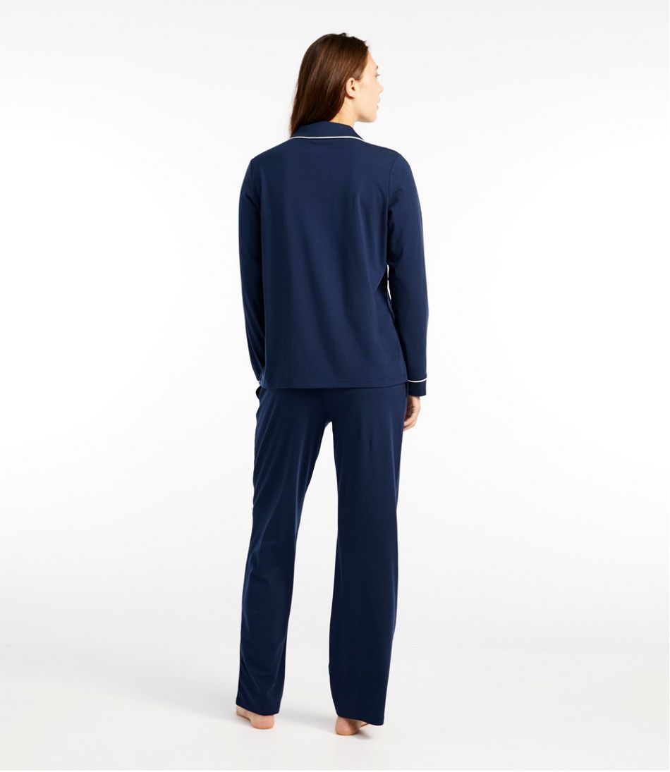 Women's Super-Soft Shrink-Free Pajama Set, Button-Front L.L.Bean Essential