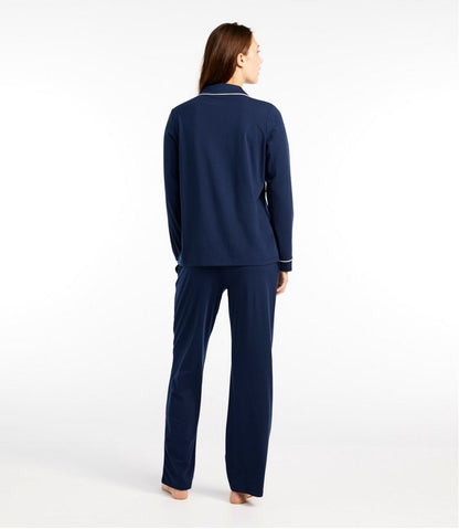 Women's Super-Soft Shrink-Free Pajama Set, Button-Front L.L.Bean Essential