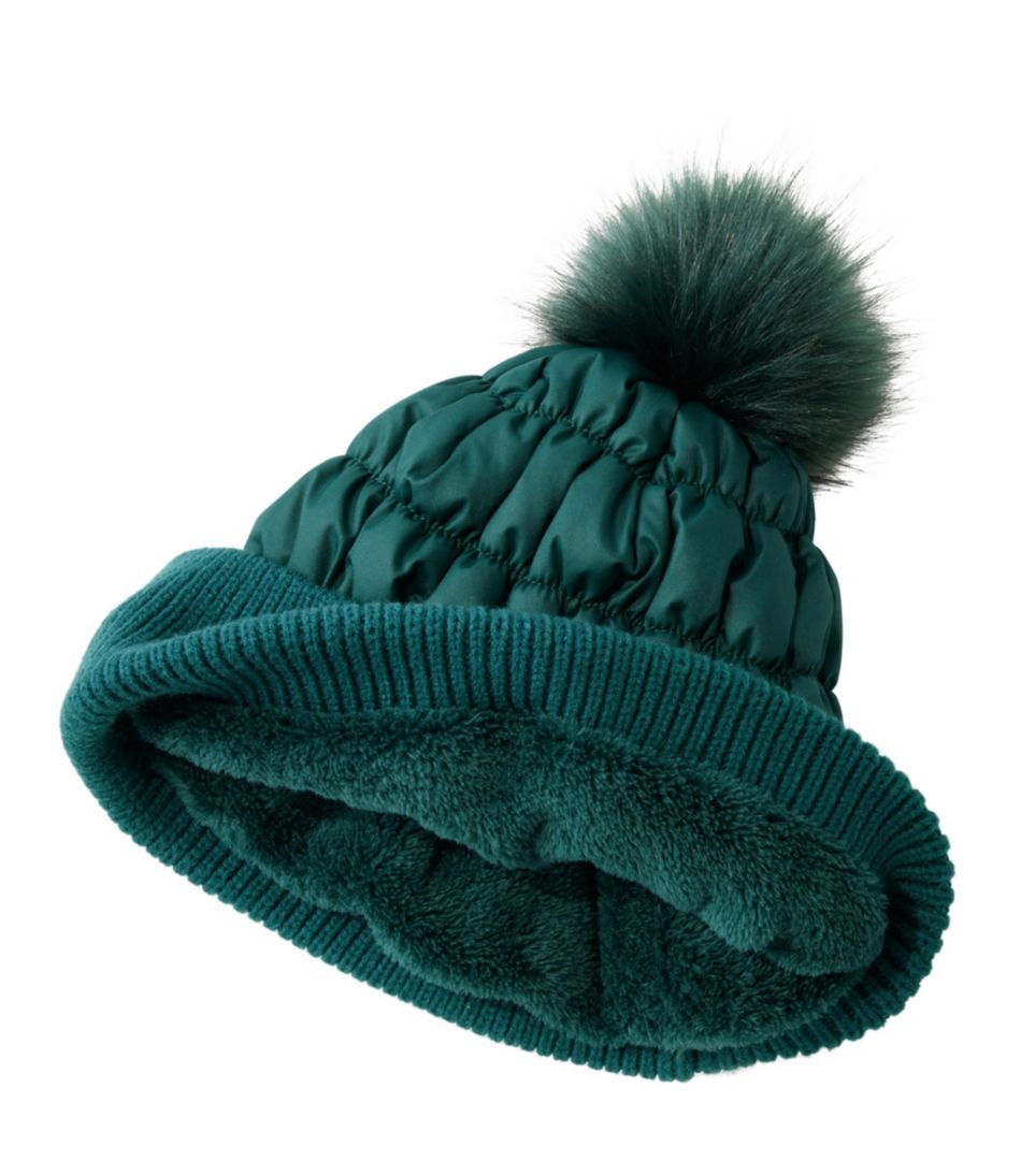 Women's Puffer Pom Hat L.L.Bean New