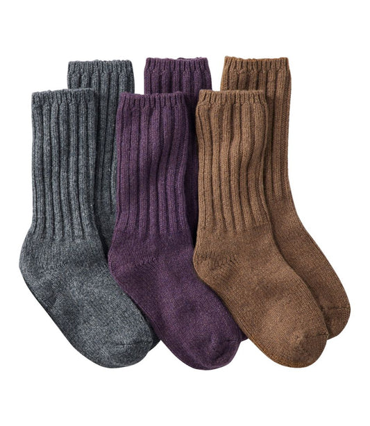 Adults' Merino Wool Ragg Socks, 3-Pack L.L.Bean Top Pick