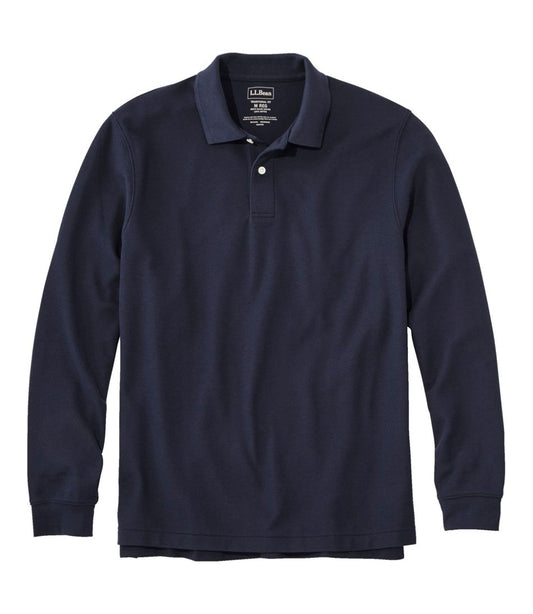 Men's Premium Double L® Polo, Long-Sleeve Without Pocket L.L.Bean Essential