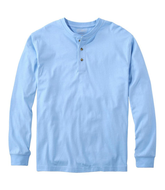 Men's Carefree Unshrinkable Tee, Traditional Fit, Long-Sleeve Henley L.L.Bean Premium