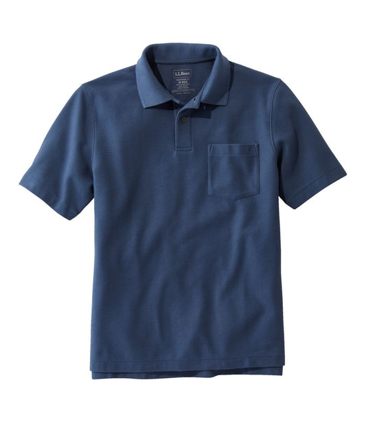 Men's Premium Double L® Polo, Hemmed Short-Sleeve with Pocket L.L.Bean Best Seller