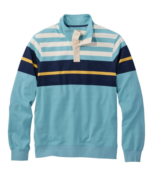 Men's Bean's Vintage Soft Rugby, Mockneck, Chest Stripe L.L.Bean Essential