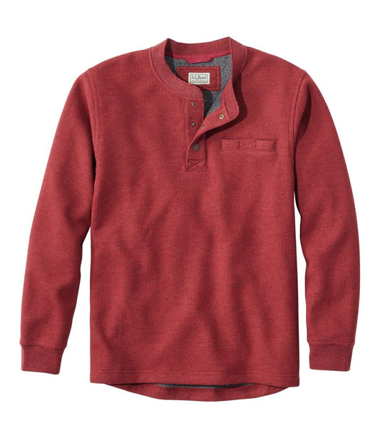 Men's Katahdin Iron Works® Bonded Waffle Fleece Henley L.L.Bean Popular