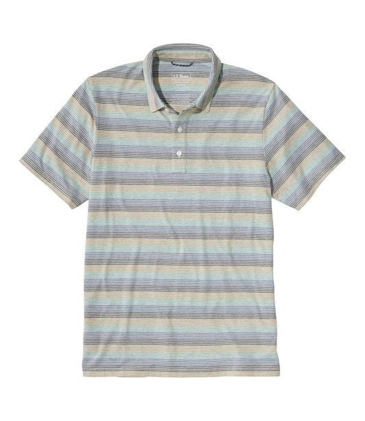 Men's Comfort Stretch Performance® Pima Polo, Short-Sleeve, Stripe L.L.Bean Top Pick