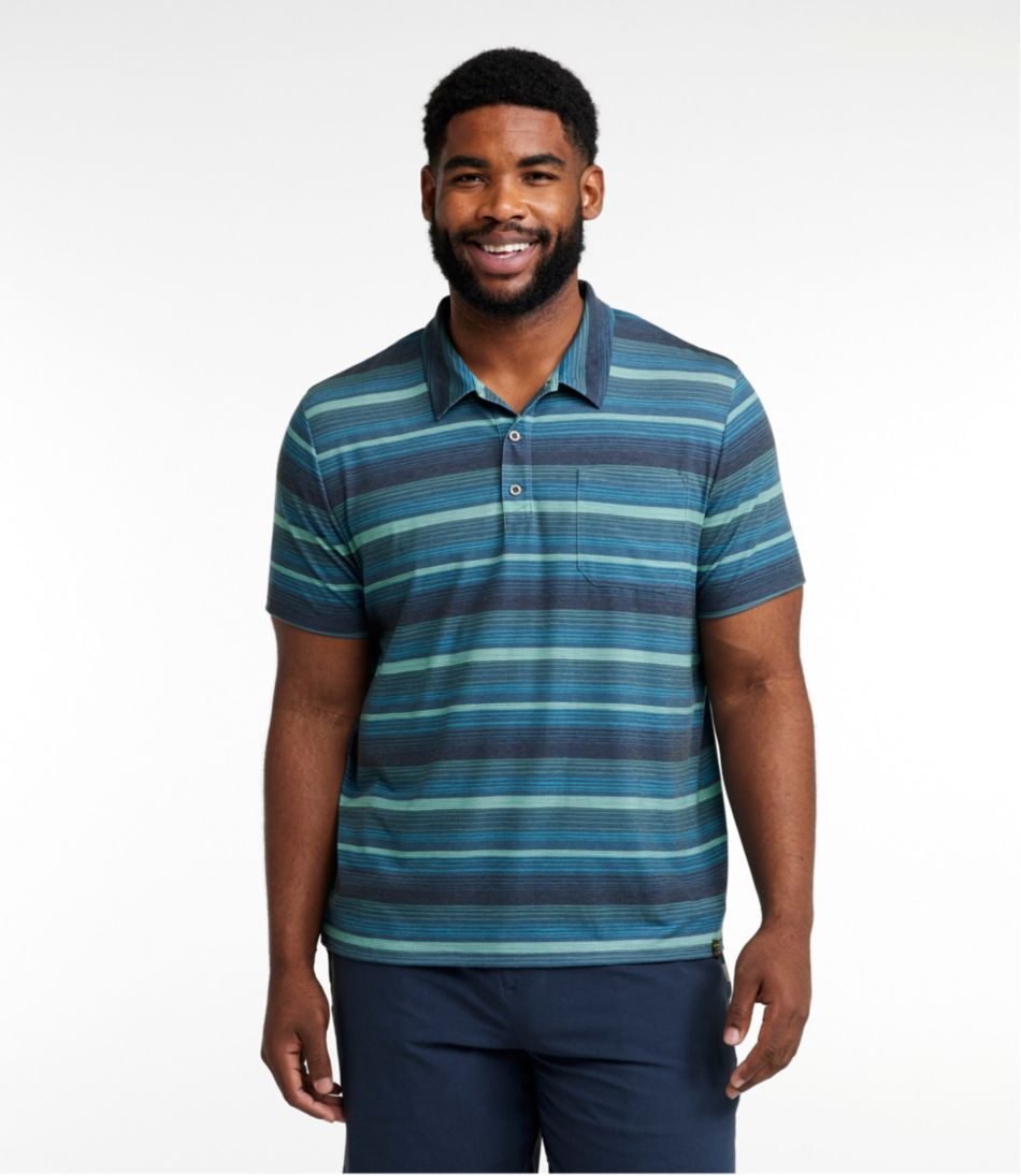 Men's Everyday SunSmart® Polo 2.0, Short-Sleeve Stripe L.L.Bean Recommended