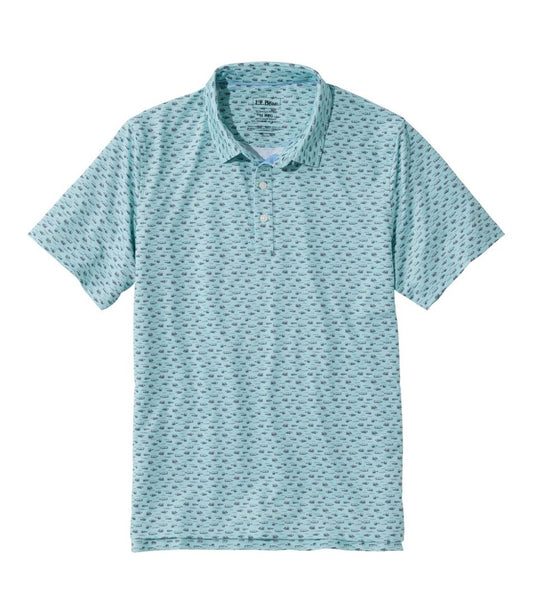 Men's Comfort Stretch Performance® Party Polo, Slightly Fitted, Short-Sleeve, Print L.L.Bean Classic