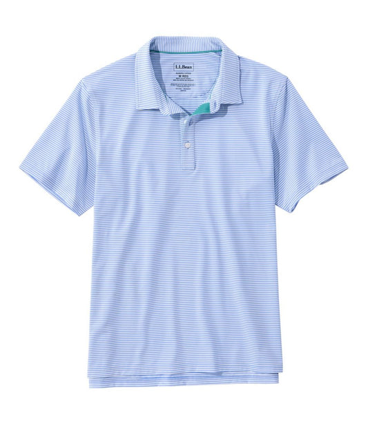 Men's Comfort Stretch Performance® Party Polo, Slightly Fitted, Short-Sleeve, Stripe L.L.Bean Value
