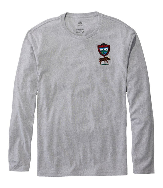 Men's MIF&W Tee, Long-Sleeve Moose L.L.Bean Everyday