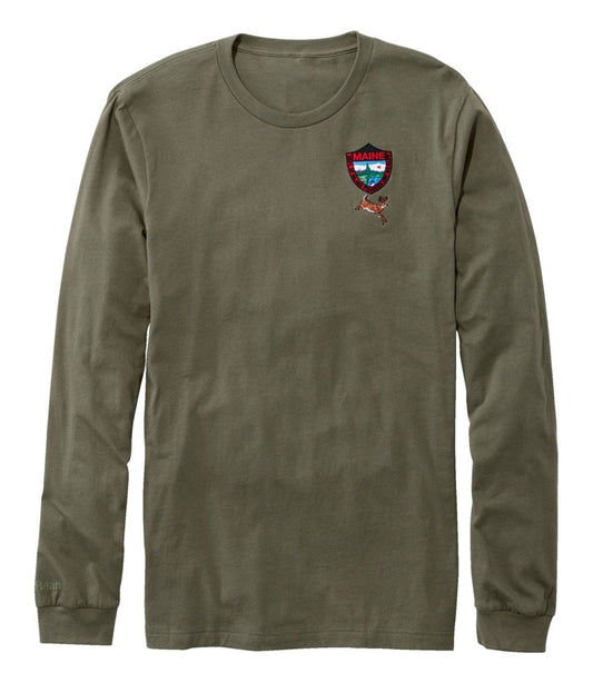 Men's MIF&W Tee, Long-Sleeve White-Tailed Deer L.L.Bean Classic