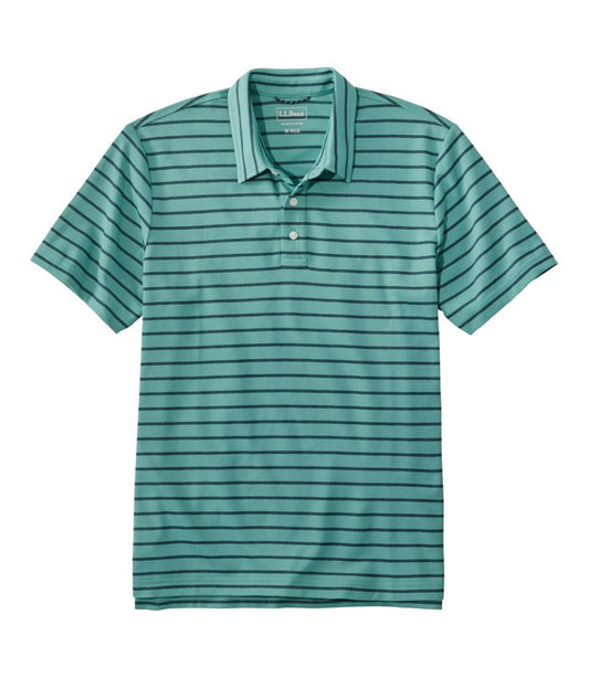 Men's Comfort Stretch Performance® Polo, Short-Sleeve, Slightly Fitted, Stripe L.L.Bean Essential