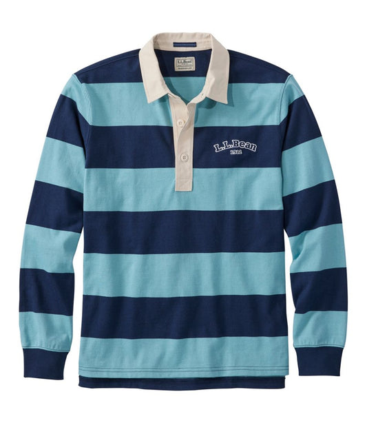 Men's Bean's Vintage Soft Rugby, Stripe Embroidered L.L.Bean New