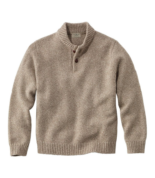Men's L.L.Bean Classic Ragg Wool Sweater, Henley L.L.Bean Recommended