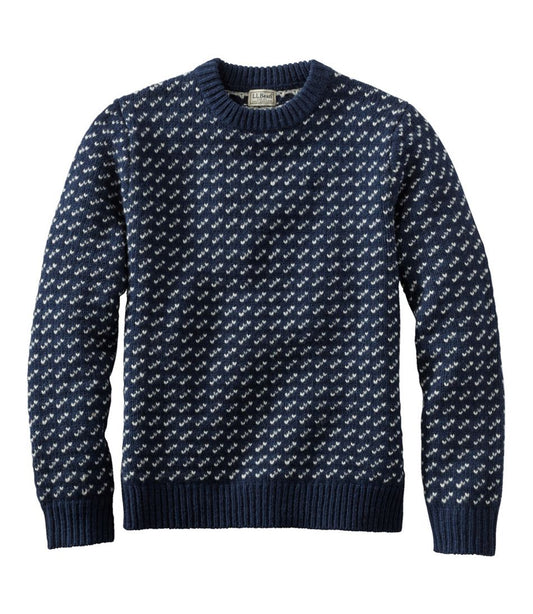 Men's Bean's Classic Ragg Wool Sweater, Crewneck, Bird's-Eye L.L.Bean Featured