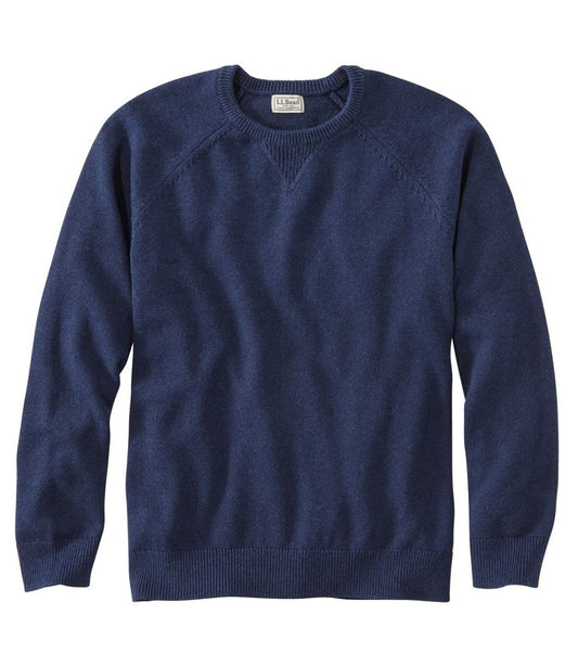 Men's Wicked Soft Cotton/Cashmere Sweater, Crewneck L.L.Bean Top Pick