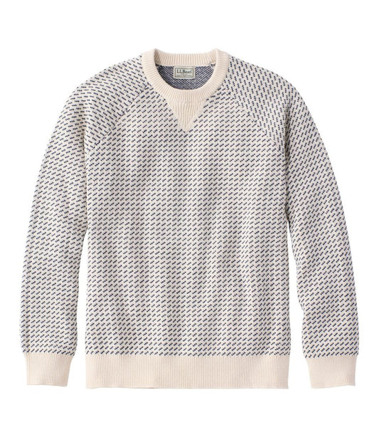 Men's Wicked Soft Cotton/Cashmere Sweater, Crewneck, Pattern L.L.Bean Everyday