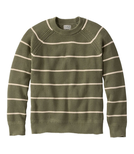 Men's Mariner Rib Crew Sweater, Stripe L.L.Bean Popular