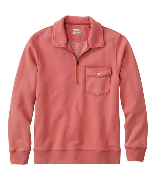 Men's Sunwashed Sweatshirt, Quarter-Zip Polo, Long-Sleeve L.L.Bean Trending