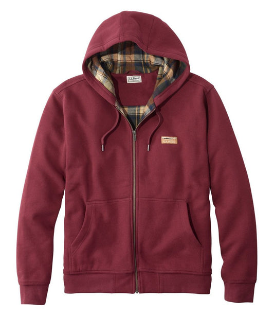 Men's Katahdin Iron Works® Hooded Sweatshirt, Flannel-Lined L.L.Bean Best Seller