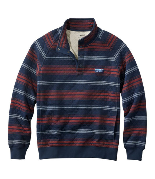 Men's Quilted Sweatshirt, Mockneck, Stripe L.L.Bean Recommended