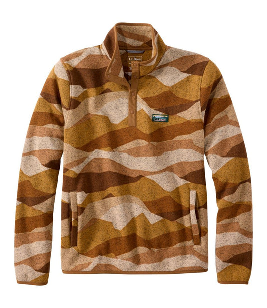 Men's L.L.Bean Sweater Fleece Pullover, Print L.L.Bean Essential