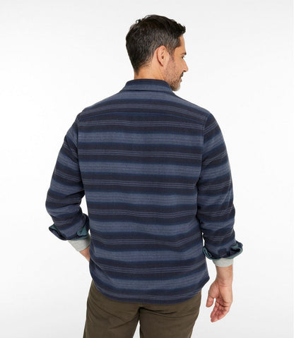 Men's Bean's Mariner Fleece Shirt, Print L.L.Bean Top Pick