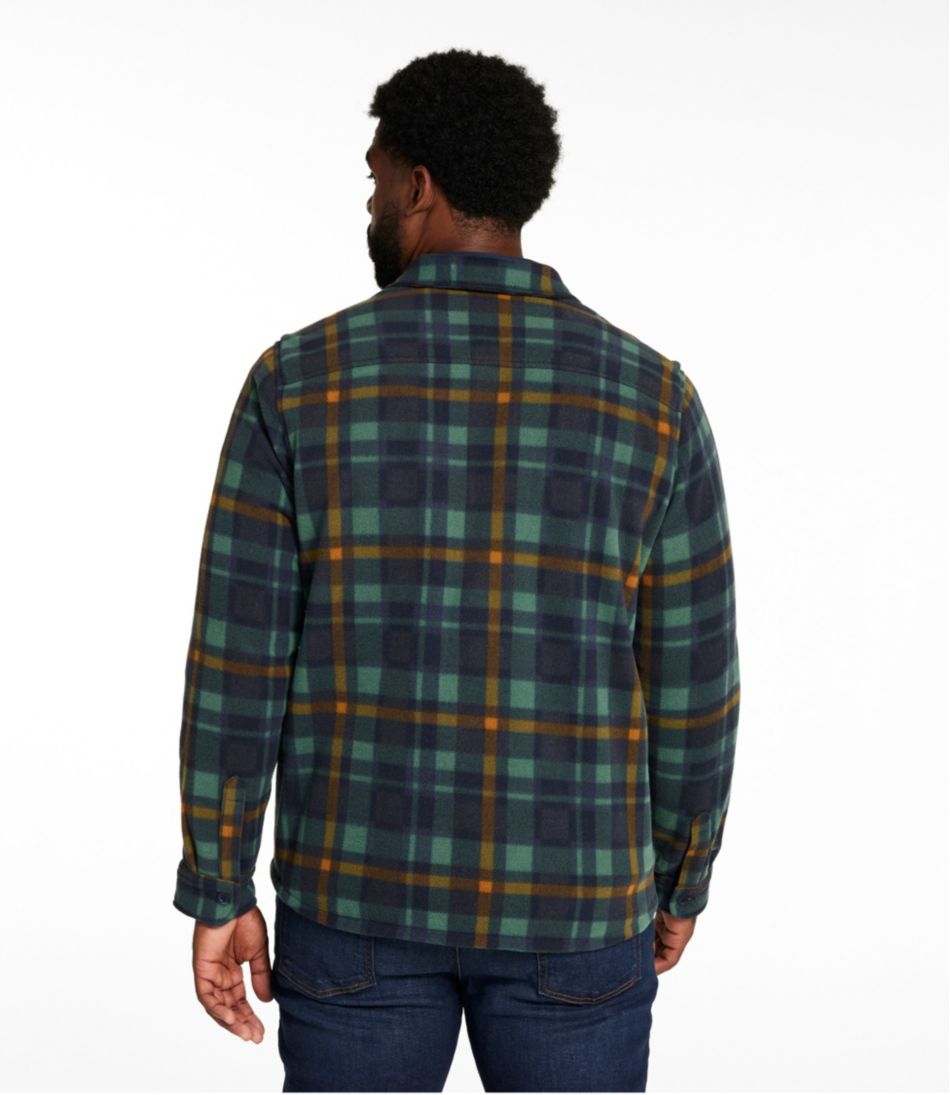 Men's Bean's Mariner Fleece Shirt, Print L.L.Bean Top Pick
