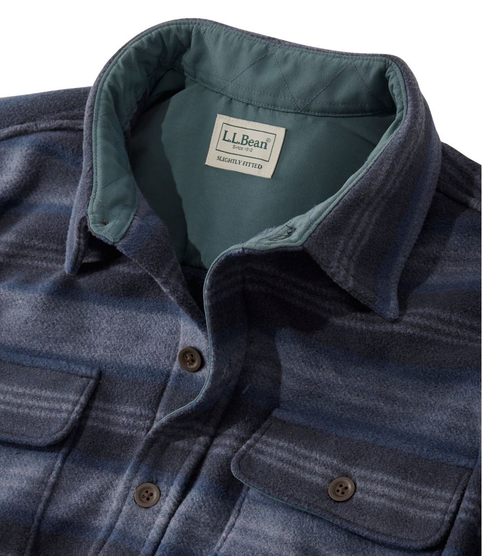 Men's Bean's Mariner Fleece Shirt, Print L.L.Bean Top Pick