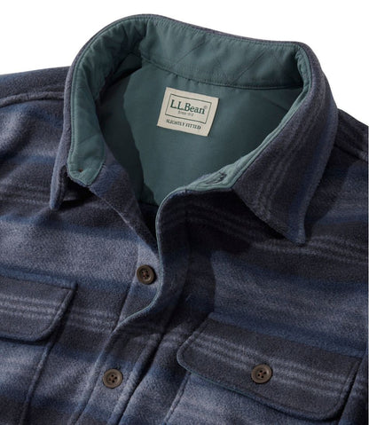 Men's Bean's Mariner Fleece Shirt, Print L.L.Bean Top Pick