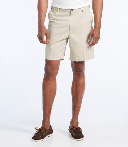 Men's Wrinkle-Free Double L® Chino Shorts, Natural Fit, Hidden Comfort Waist, 8" L.L.Bean New