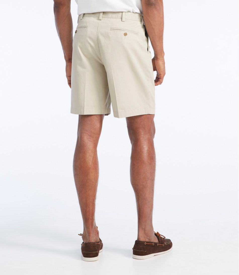 Men's Wrinkle-Free Double L® Chino Shorts, Natural Fit, Hidden Comfort Waist, 8" L.L.Bean New