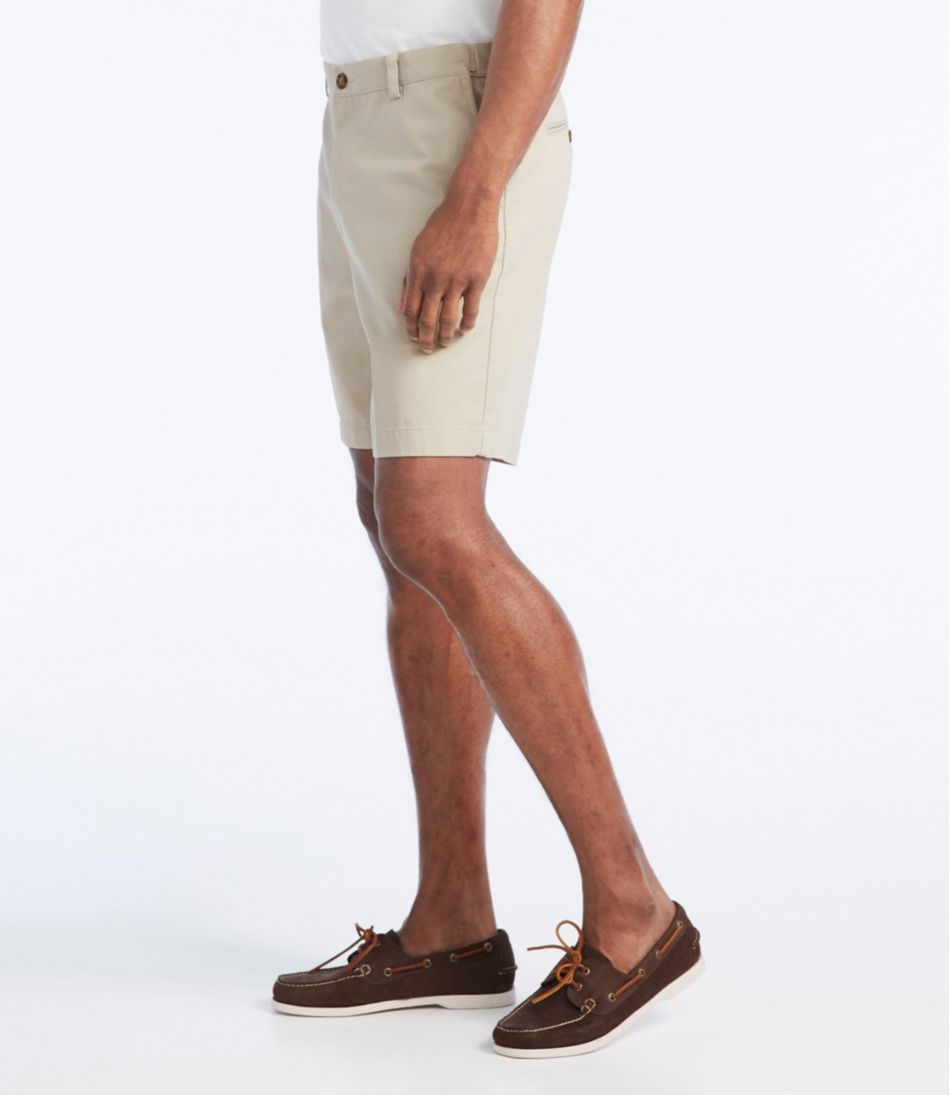 Men's Wrinkle-Free Double L® Chino Shorts, Natural Fit, Hidden Comfort Waist, 8" L.L.Bean New