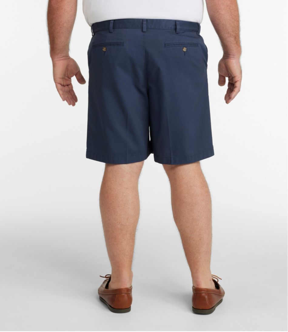 Men's Wrinkle-Free Double L® Chino Shorts, Natural Fit, Hidden Comfort Waist, 8" L.L.Bean New